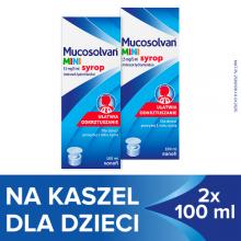 Zestaw MUCOSOLVAN mini 15mg/5ml Syrop, 2x 100ml