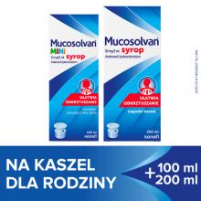 Zestaw MUCOSOLVAN Syrop, 200ml + MUCOSOLVAN Mini Syrop, 100ml