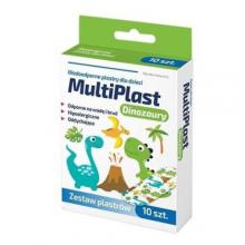 Zdjęcie produktu - MultiPlast Wodoodporne plastry dla dzieci Dinozaury, 10 szt.