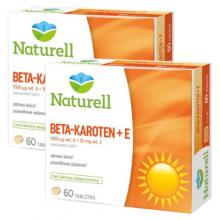 Zestaw NATURELL Beta-karoten + E, 2x60tabl.