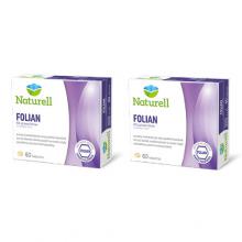 Zestaw NATURELL Folian kwas foliowy, 2x60 tabletek 