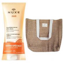 Zestaw NUXE Sun Żel pod prysznic po opalaniu ciało i włosy, 2x200ml + torba