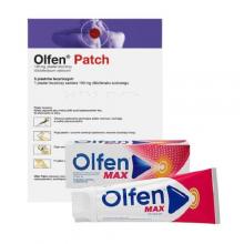 Zestaw Olfen Max Żel 20mg/g, 150 g + Olfen Patch Plastry lecznicze 140mg, 5 plastr&oacute;w