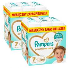 Zestaw Pampers Premium Care 7 Pieluchy dla dzieci, 2 x 99 szt.