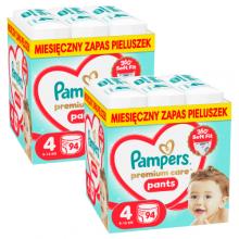 Zdjęcie produktu - Zestaw Pampers Premium Care Pants 4 Pieluchomajtki dla dzieci, 2 x 94 szt.