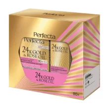 Zdjęcie produktu - Perfecta 24K Gold & Rose Oil Zestaw dla kobiet 80 +