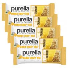 Zestaw PURELLA Protein Crunchy Mango Crispy Rice Baton białkowy, 5 x 45 g
