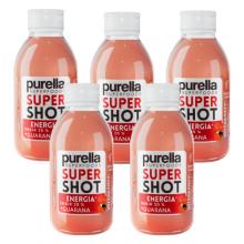 Zdjęcie produktu - Zestaw PURELLA SuperShot Energia imbir + guarana, 5 x 100 ml