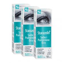 Zestaw Starazolin Suche i Podrażnione Oczy krople do oczu, 3x 10ml