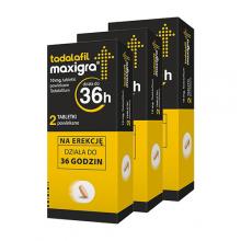 Zestaw Tadalafil Maxigra 10mg, 3x 2 tabletki powlekane
