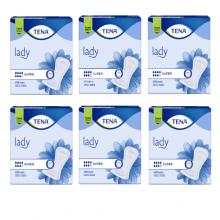 Zdjęcie produktu - Zestaw TENA LADY Super Wkładki anatomiczne - 6x30 sztuk