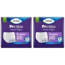Zdjęcie produktu - Zestaw TENA Pants PROskin Night Majtki chłonne Super L, 2x 30szt.