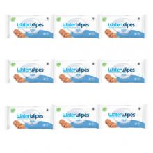 Zestaw WaterWipes BIO Chusteczki nawilżane wodne, 9 x 60szt.