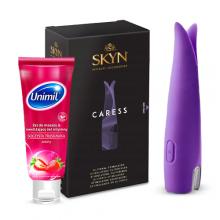 Zestaw Wibrator Skyn Caress + UNIMIL Żel do masażu i nawilżający żel intymny, 200ml