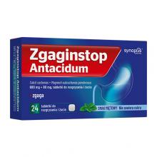 Zdjęcie produktu - Zgaginstop Antacidum, 680 mg + 80 mg, 24 tabletek do rozgryzania i żucia