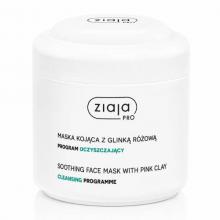 Zdjęcie produktu - Ziaja PRO Oczyszczająca maska kojąca z glinką r&oacute;żową, 200 ml