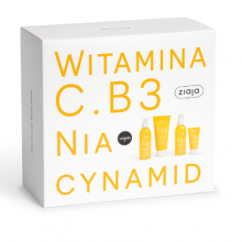 Zdjęcie produktu - ZIAJA Zestaw okolicznościowy Witamina C.B3 Niacynamid Krem na przebudzenie, 50ml + Balsam do ciała, 200ml + Tonik przed i po makijażu, 190ml + Żel oczyszczający do twarzy, 190ml