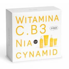 Zdjęcie produktu - ZIAJA Zestaw okolicznościowy Witamina C.B3 Niacynamid Krem na przebudzenie, 50ml + Balsam do ciała, 200ml + Tonik przed i po makijażu, 190ml + Żel oczyszczający do twarzy, 190ml