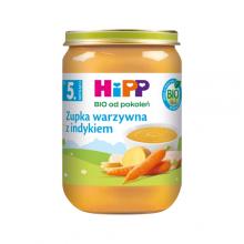 Zdjęcie produktu - HiPP &Beta;IO Zupka warzywna z indykiem po 5. miesiącu, 190 g