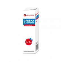 Zdjęcie produktu - ZYSKAJ ZDROWIE Opaska elastyczna tkana z zapinką 5 m x 15 cm, 1szt.