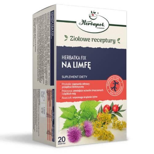 Miniaturka artykułu - Na Limfę Herbatka fix kompozycja 6 zi&oacute;ł, 20 sasz.
