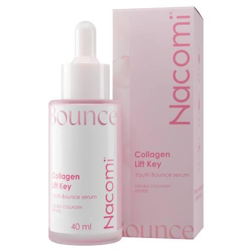 Miniaturka artykułu - Nacomi Bounce Collagen Lift Key Serum ujędrniające i liftingujące z kolagenem, 40 ml