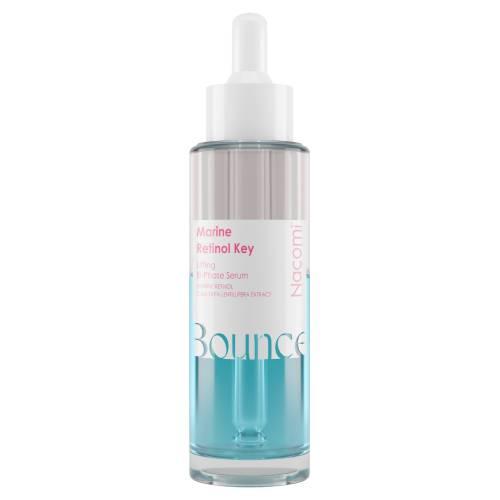 Miniaturka artykułu - Nacomi Bounce Marine Retinol Key Lifting Bi-Phase Liftingujące serum do twarzy z retinolem morskim, 40 ml