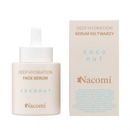 Miniaturka artykułu - NACOMI Deep hydration Coconut Serum do twarzy na noc, 30ml