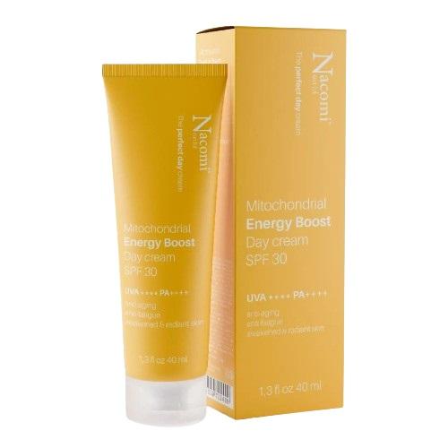 Miniaturka artykułu - Nacomi Next Level Energetyzujący krem do twarzy SPF30 z ochroną mitochondrialną, 40 ml
