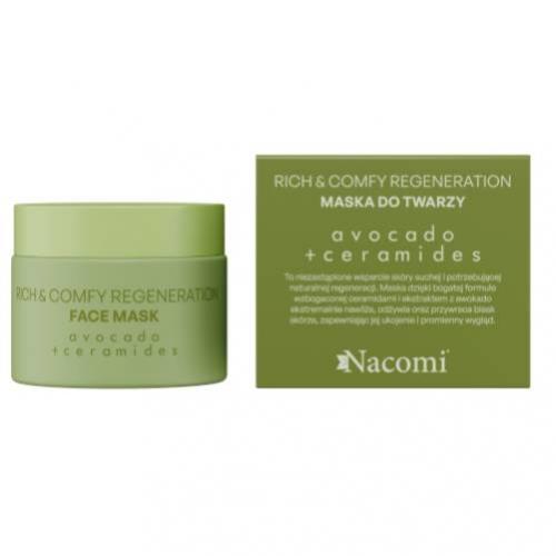 Miniaturka artykułu - NACOMI Rich&Comfy Regeneration Avocado Maseczka do twarzy, 40ml