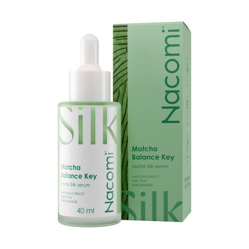 Miniaturka artykułu - Nacomi Silk Matcha Balance Key Oil Control Regulujące serum do twarzy z matchą, 40ml