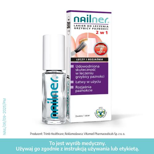Nailner lakier 2 w 1, 5ml