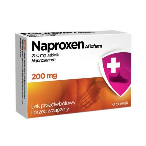 Miniaturka artykułu - AFLOFARM Naproxen 200mg, 10 tabletek