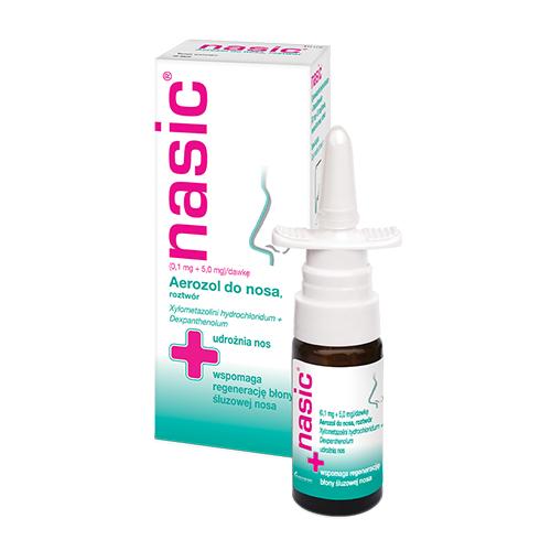 Miniaturka artykułu - Nasic aerozol do nosa, 10 ml