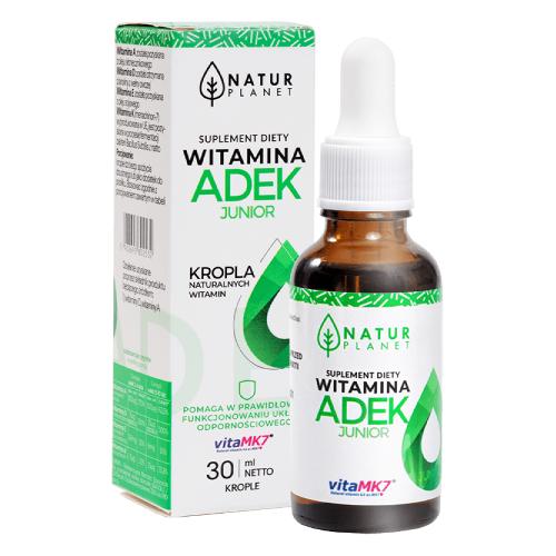 Miniaturka artykułu - NATUR PLANET Witamina ADEK Junior, 30 ml