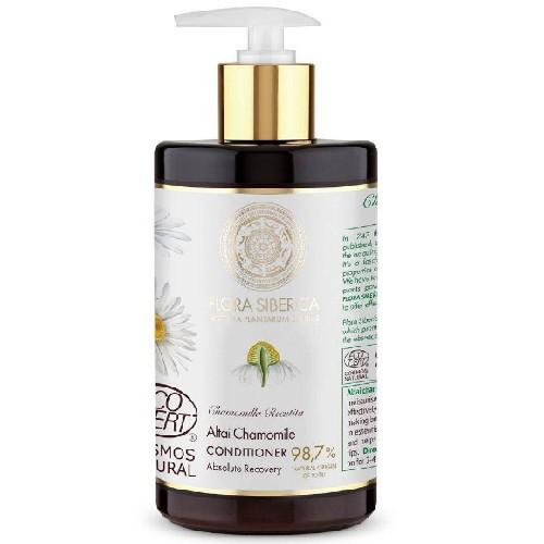 Miniaturka artykułu - Natura Siberica Flora Odżywka do włos&oacute;w zniszczonych, 480 ml