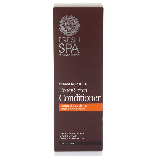 Miniaturka artykułu - Natura Siberica FRESH SPA  Odżywka do włos&oacute;w farbowanych Miodowy Zbiteń, 300ml