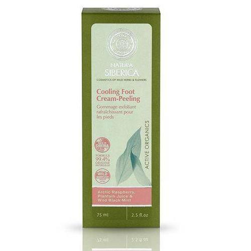 Miniaturka artykułu - Natura Siberica Krem do st&oacute;p peelingujący i chłodzący, 75 ml