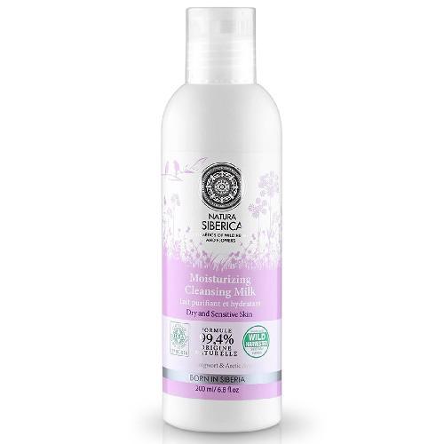 Miniaturka artykułu - Natura Siberica Mleczko do twarzy nawilżająco-oczyszczające, 200 ml