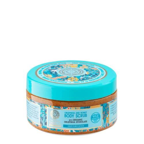 Miniaturka artykułu - Natura Siberica Oblepikha Głęboko oczyszczający miodowy peeling do ciała, 300 ml