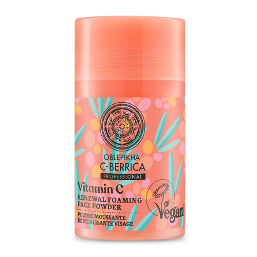 Miniaturka artykułu - NATURA SIBERICA Rewitalizujący puder myjący do twarzy z witaminą C, 35g