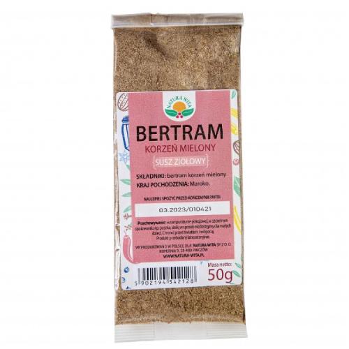 Miniaturka artykułu - NATURA-WITA Bertram korzeń mielony, 50 g