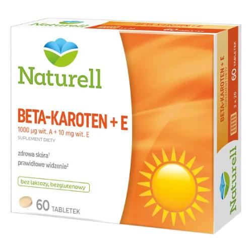 Miniaturka artykułu - Naturell Beta-karoten + E, 60 tabl.