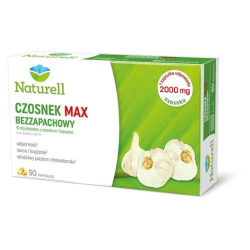 Miniaturka artykułu - Naturell Czosnek MAX Bezzapachowy - 90kaps.