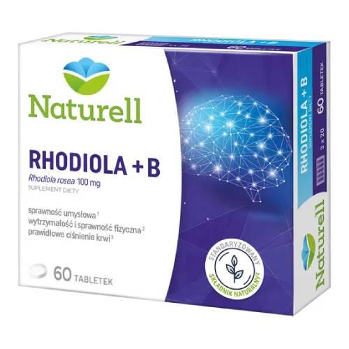 Miniaturka artykułu - Naturell Rhodiola + B, 60 tabl.