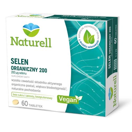 Miniaturka artykułu - Naturell Selen Organiczny 200, 60 tabl.