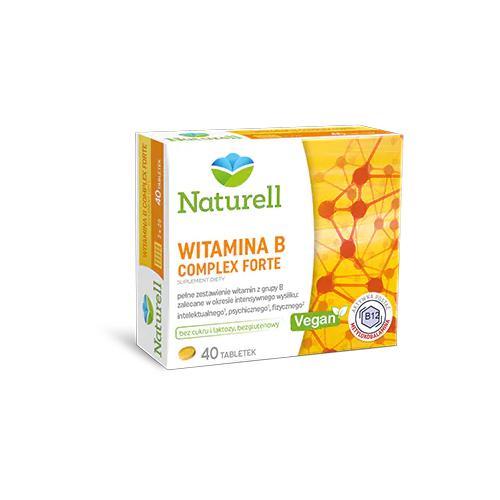 Miniaturka artykułu - Naturell Witamina B Complex Forte- 40 tabl. USZKODZONE OPAKOWANIE 