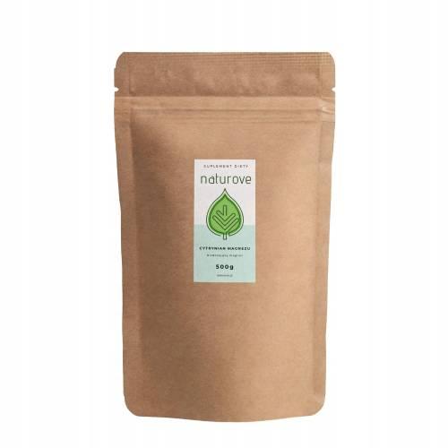 Miniaturka artykułu - Naturove Cytrynian magnezu 500g - czysty cytrynian magnezu 