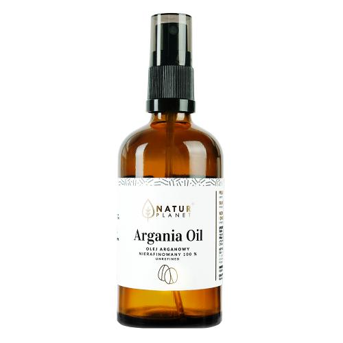 Miniaturka artykułu - NaturPlanet Argania Oil Olej arganowy, nierafinowany 100%, 100 ml