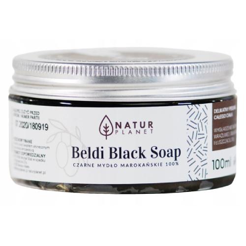 Miniaturka artykułu - NaturPlanet Czarne Mydło Marokańskie, 100g